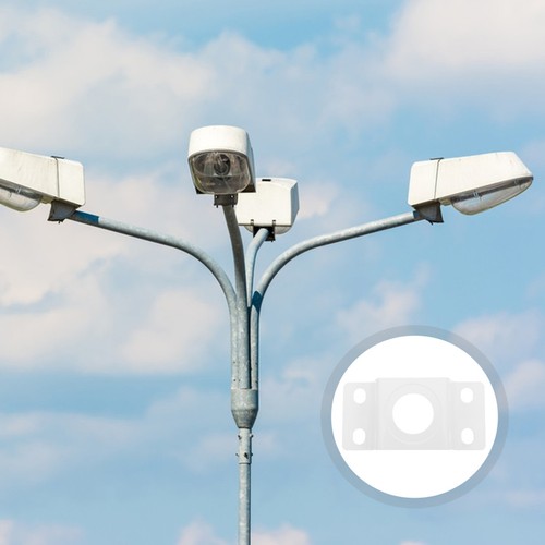 Sturdy iron lamp post mount - sturdy,